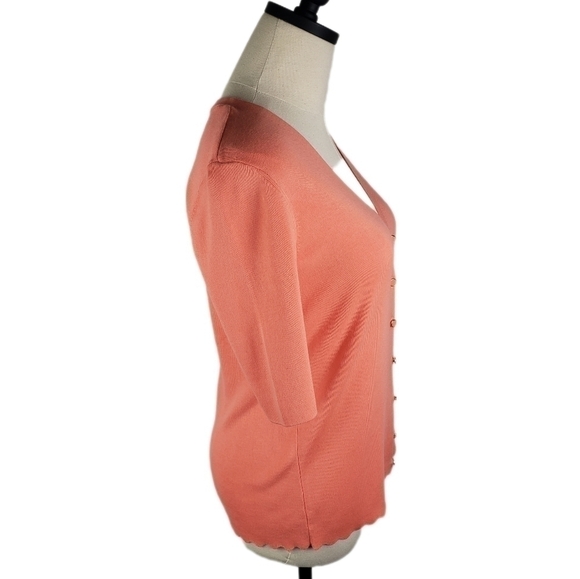 TALBOTS V-Neck Short Sleeve Button Down Cardigan Size XS - Picture 3 of 7